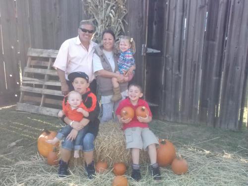 Grandma & Grandpa with the kids